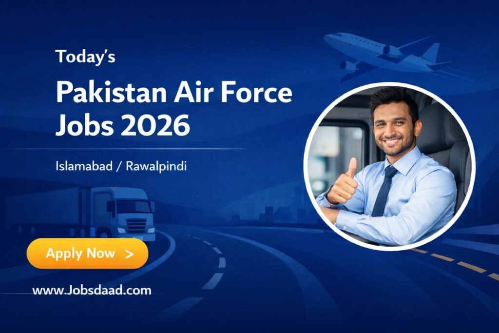 Pakistan Air Force Jobs 2026 – Apply Online & Latest Vacancies