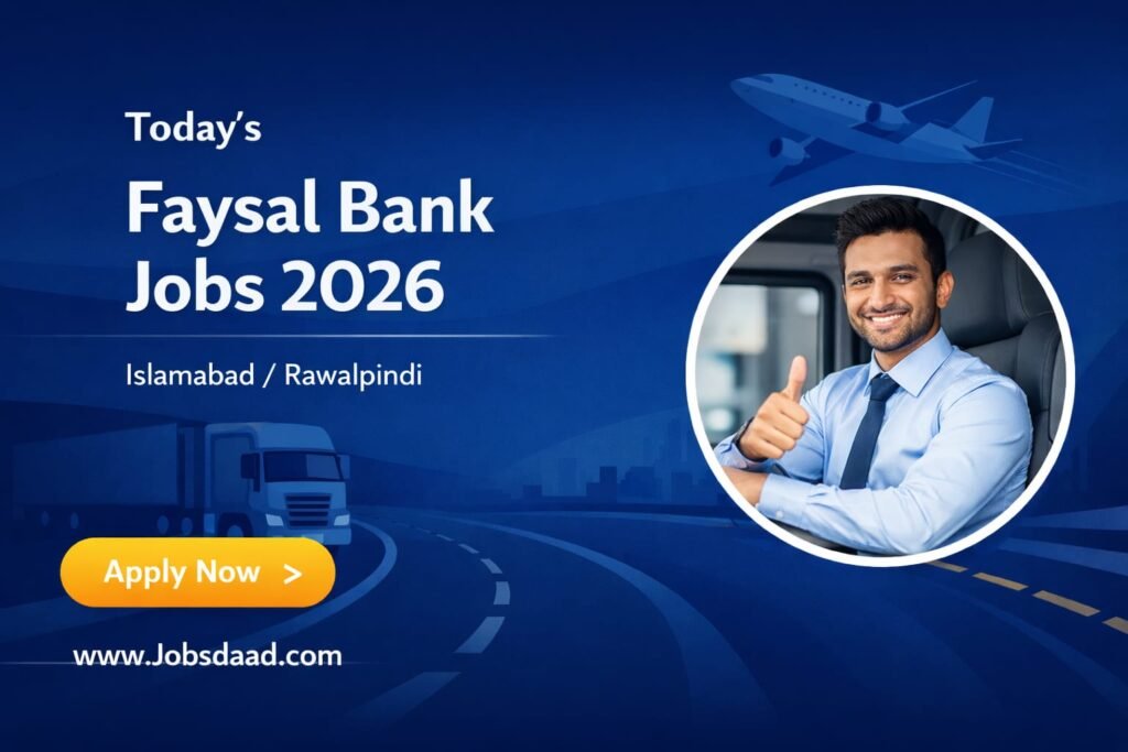 Faysal Bank Jobs 2026 – Male/Female Apply Online