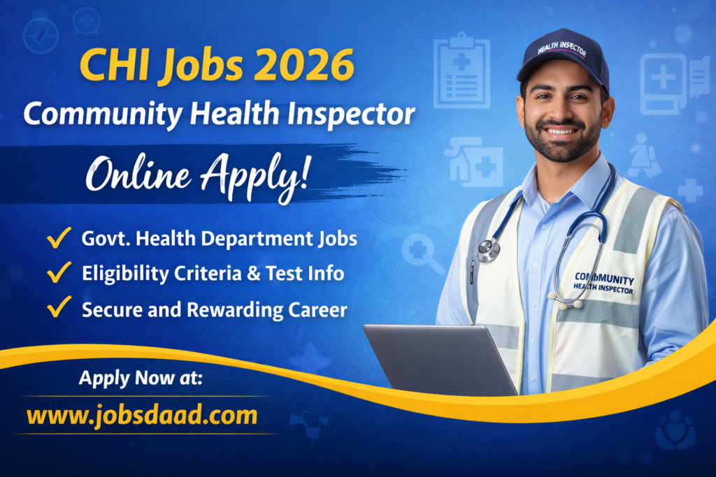 CHI Jobs 2026 – Community Health Inspector Online Apply