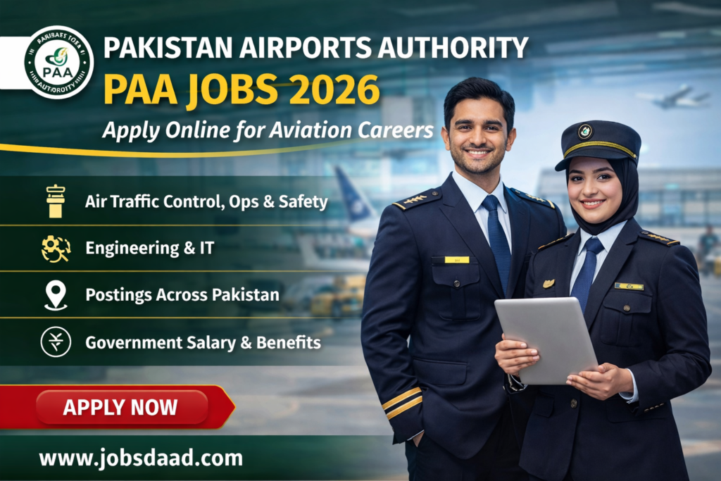 Pakistan Airports Authority PAA Jobs 2026 – Apply Online