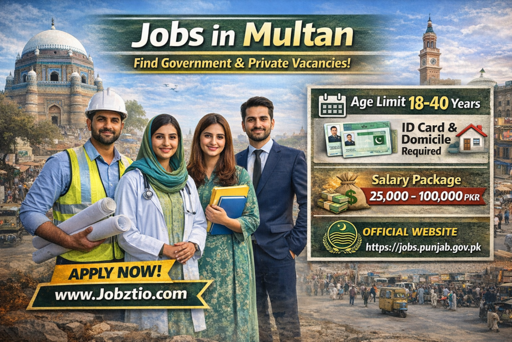 Latest Jobs in Multan 2026 – Apply Online for Government & Private Vacancies