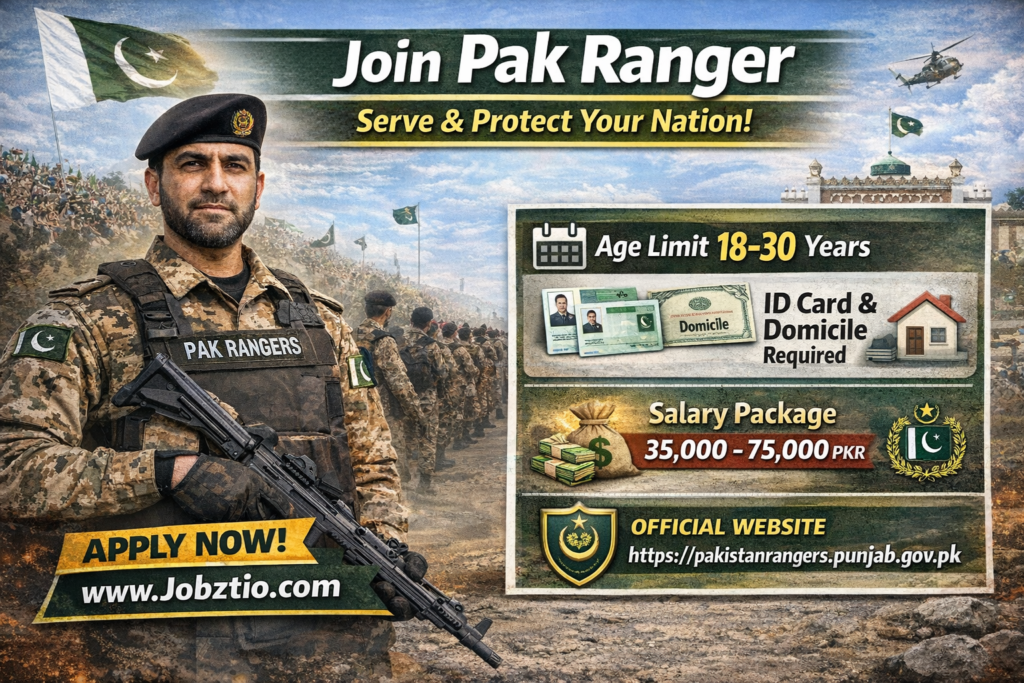 Join Pak Ranger 2026 – Latest Pakistan Rangers Jobs for Male & Female