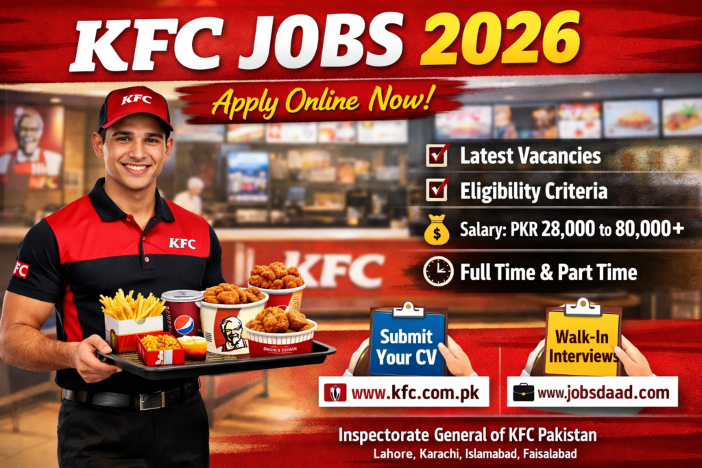 KFC Jobs 2026 – Apply Online for Latest KFC Careers in Pakistan